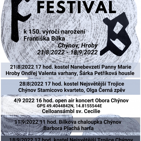 Hudební festival k 150. výročí narození Františka Bílka